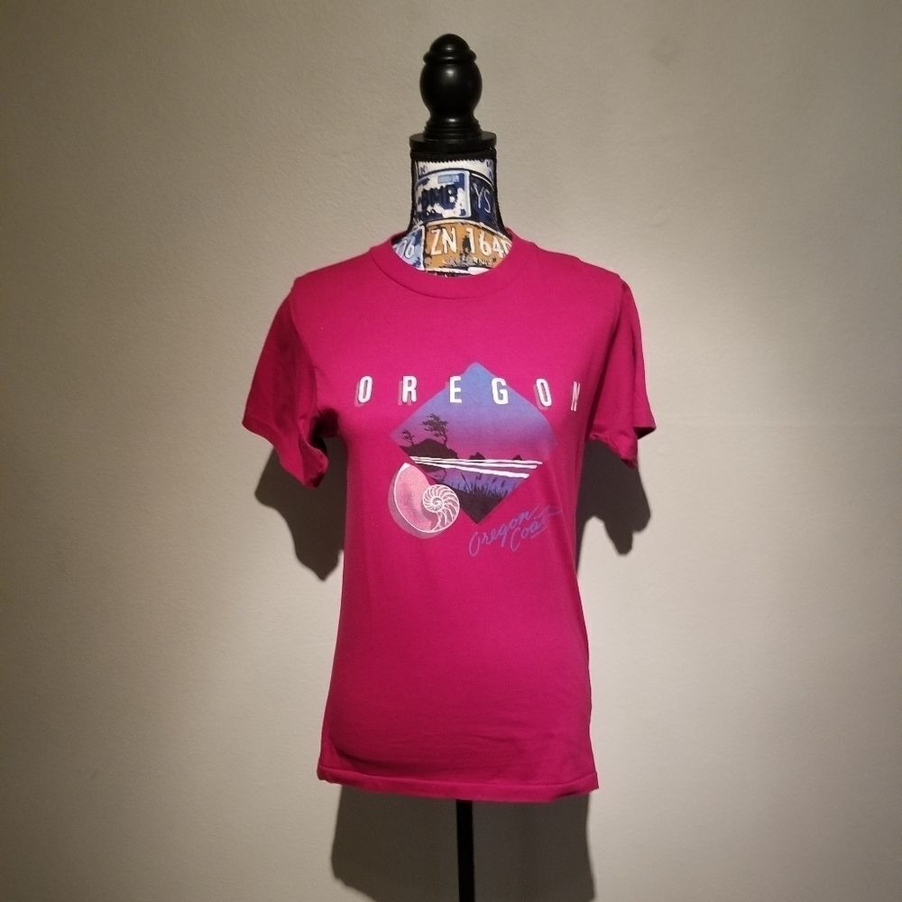 VINTAGE 1985 OREGON COAST T SHIRT b35